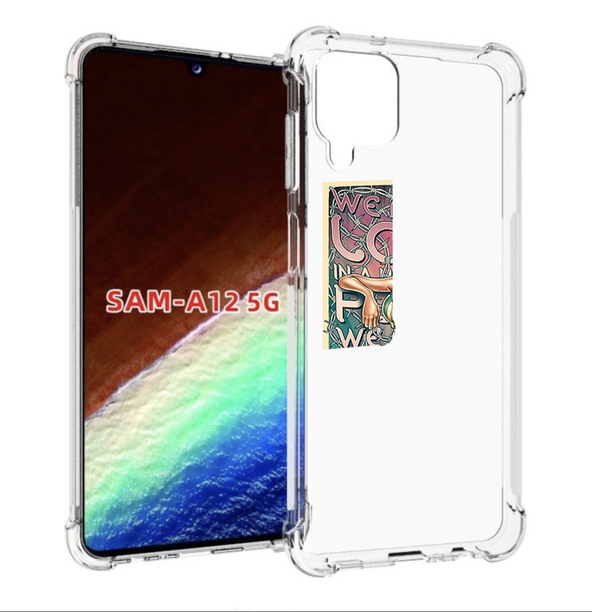 

Чехол MyPads постер-рианна для Samsung Galaxy A12 (SM-A125F) 2020/21/A12 Nacho SM-A127F, Прозрачный, Tocco