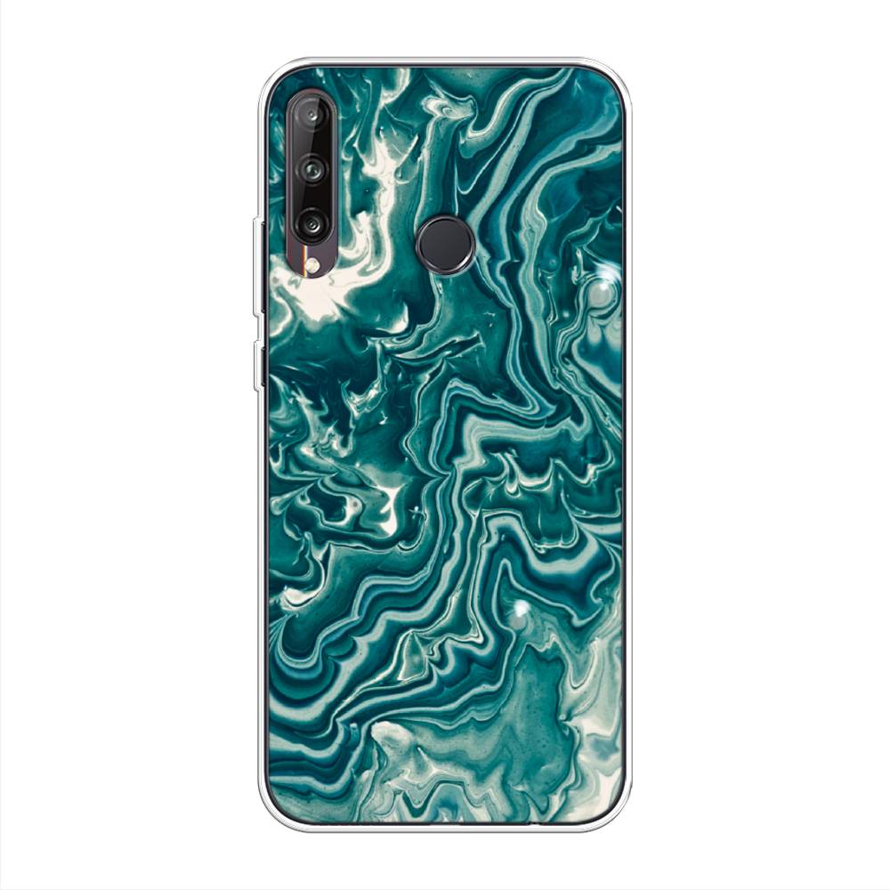 

Чехол Awog на Huawei P40 lite E "Минералы 4", Голубой, 612450-3