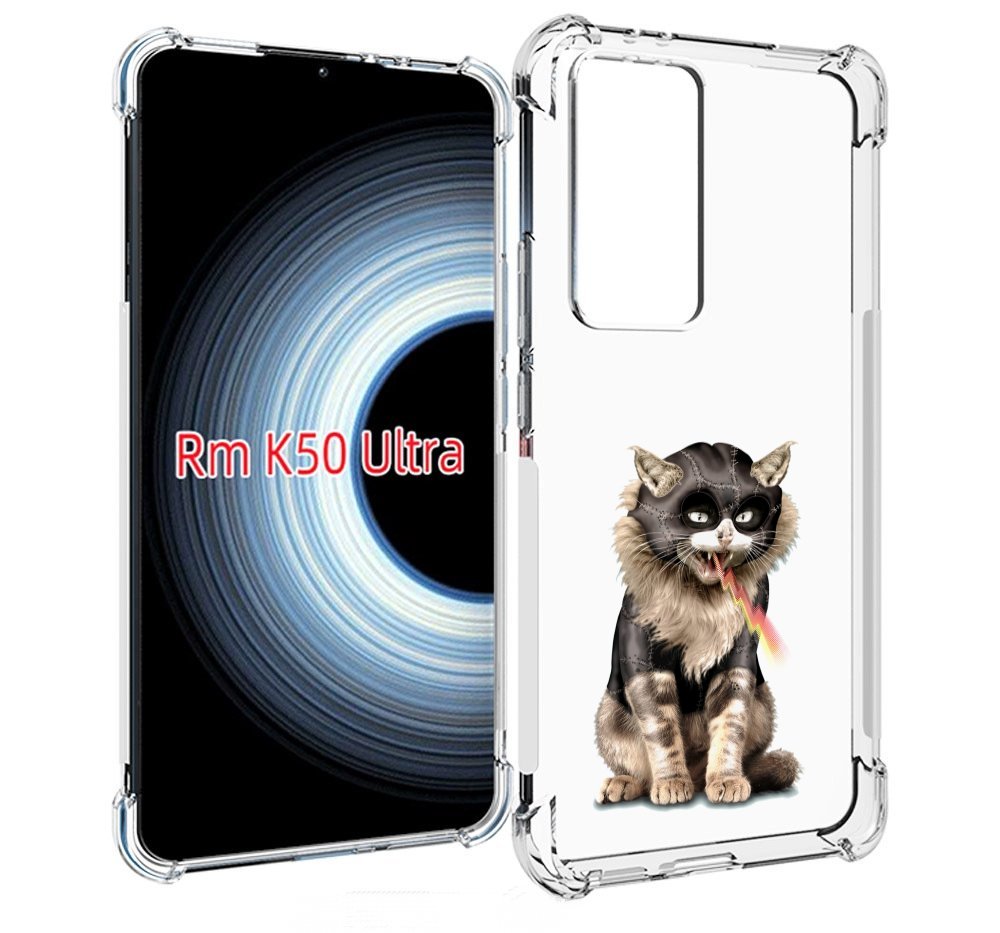 

Чехол MyPads дьяволский кот для Xiaomi 12T / Redmi K50 Ultra, Прозрачный, Tocco