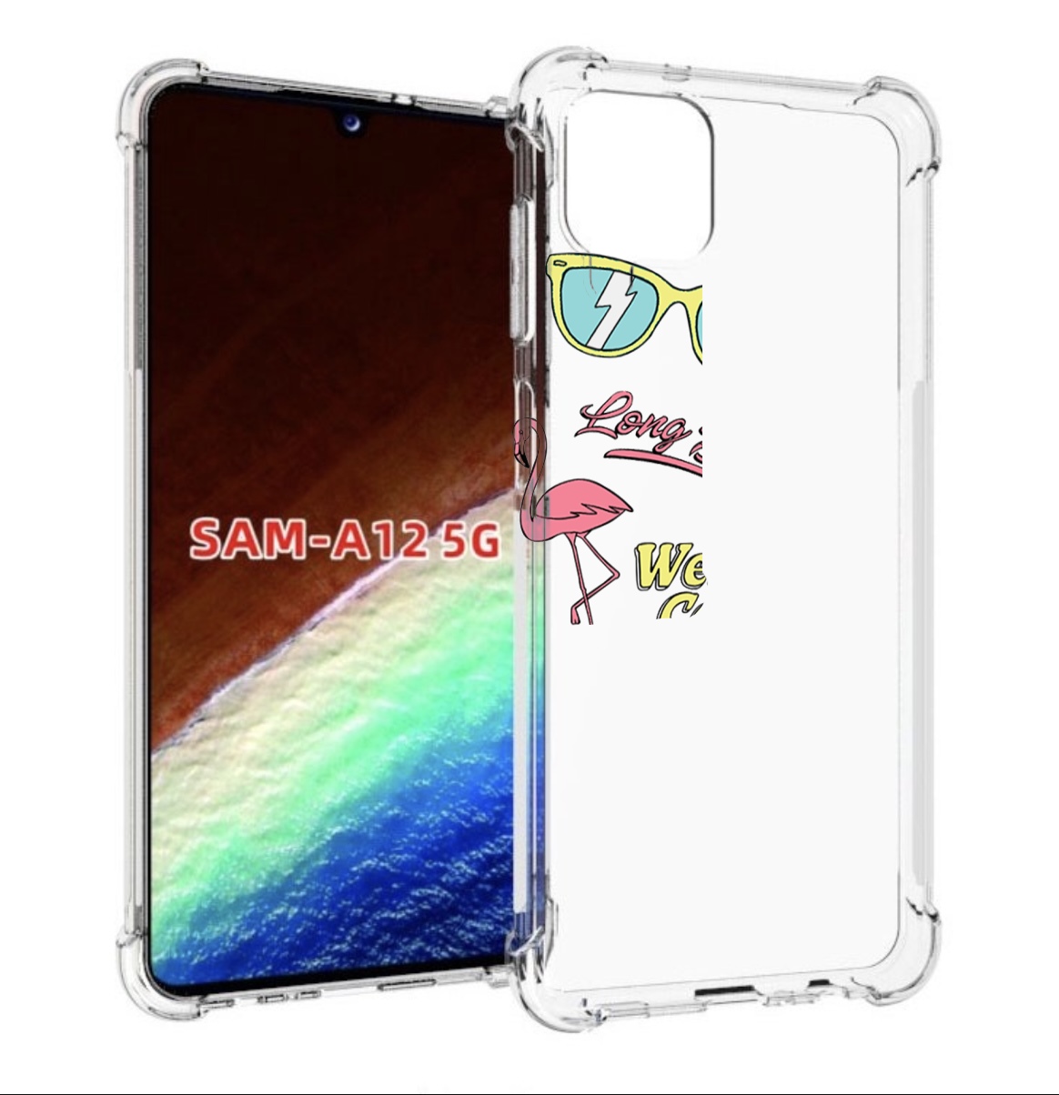 

Чехол MyPads пляжные-декорации для Samsung Galaxy A12 (SM-A125F) 2020/21, Прозрачный, Tocco