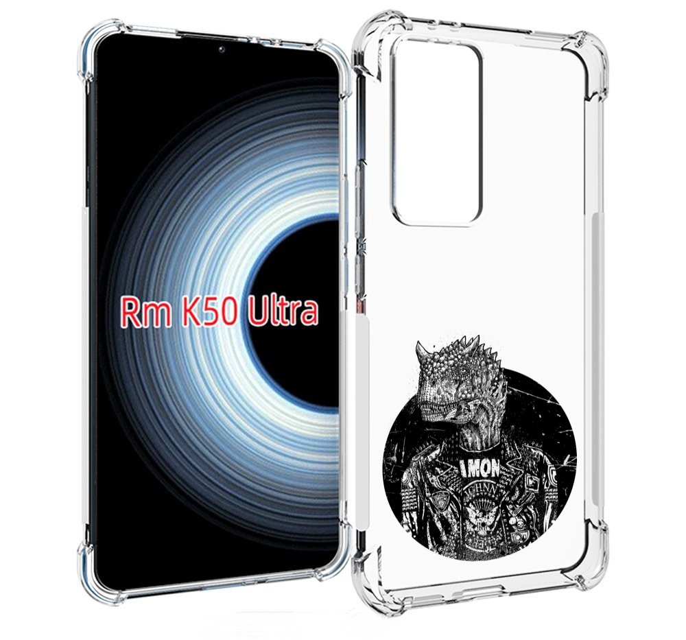 

Чехол MyPads динозавр в куртке для Xiaomi 12T / Redmi K50 Ultra, Прозрачный, Tocco