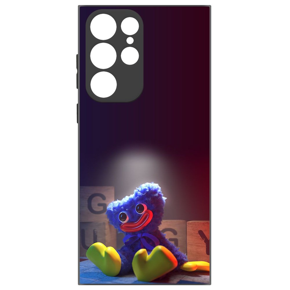 

Чехол-накладка Софт Хаги Ваги игрушка для Samsung Galaxy S22 Ultra, Черный