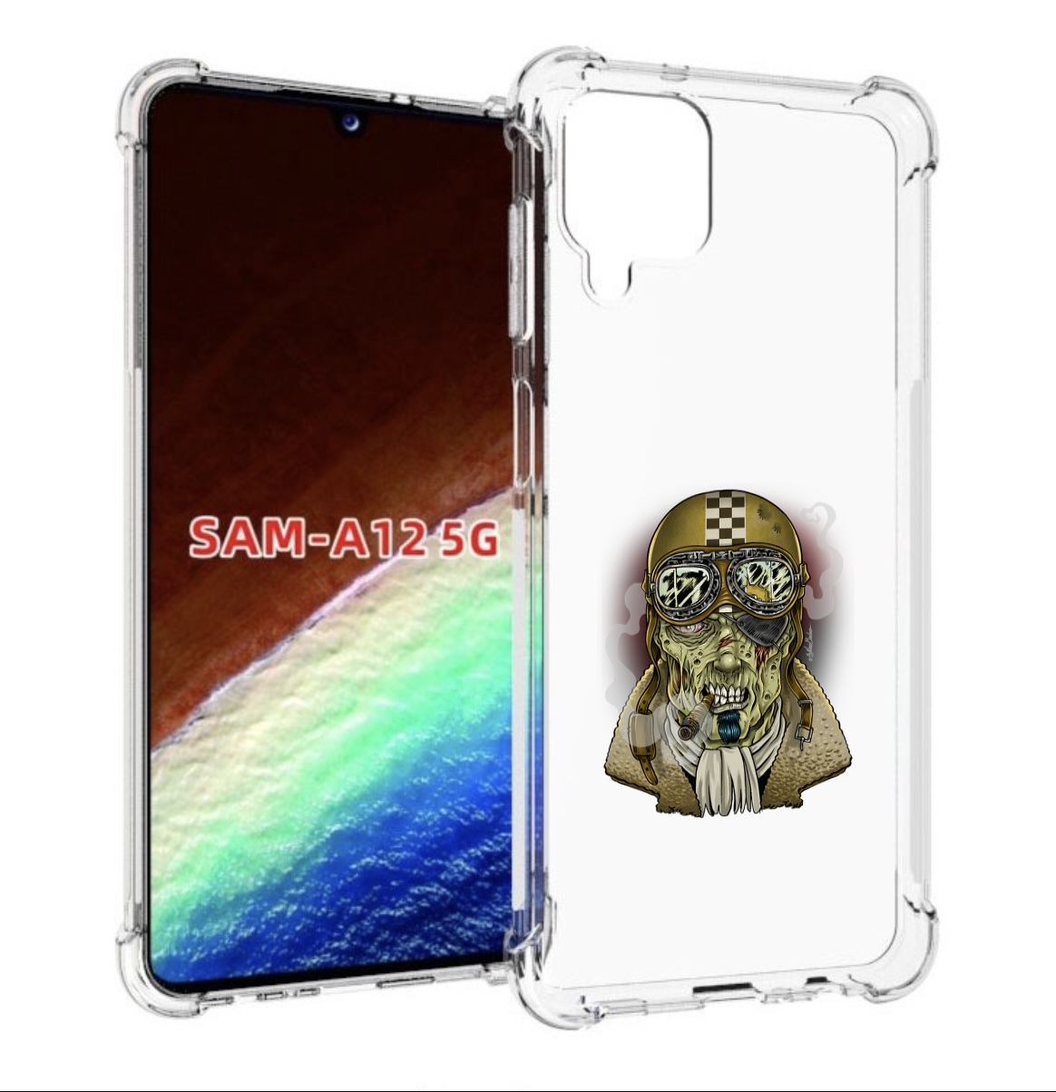 

Чехол MyPads военный зомби для Samsung Galaxy A12 (SM-A125F) 2020/21/A12 Nacho SM-A127F, Прозрачный, Tocco