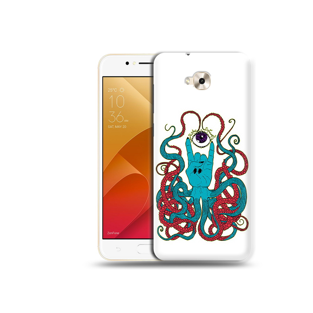 

Чехол MyPads Tocco для Asus ZenFone Live (ZB501KL) осьминог-рука абстракция, Tocco