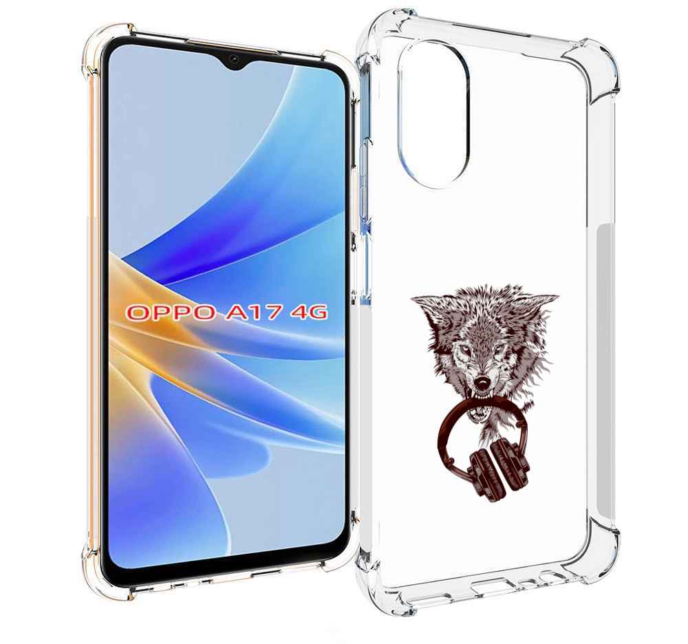 

Чехол MyPads дикий волк для OPPO A17, Прозрачный, Tocco