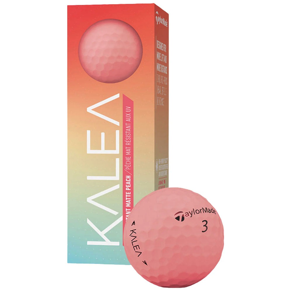 

Мяч для гольфа TaylorMade Kalea N7641901, персиковый неон, 3шт., Оранжевый, Kalea