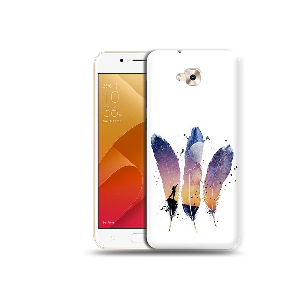 

Чехол MyPads Tocco для Asus ZenFone Live (ZB501KL) небесные перья (PT109094.653.519), Tocco