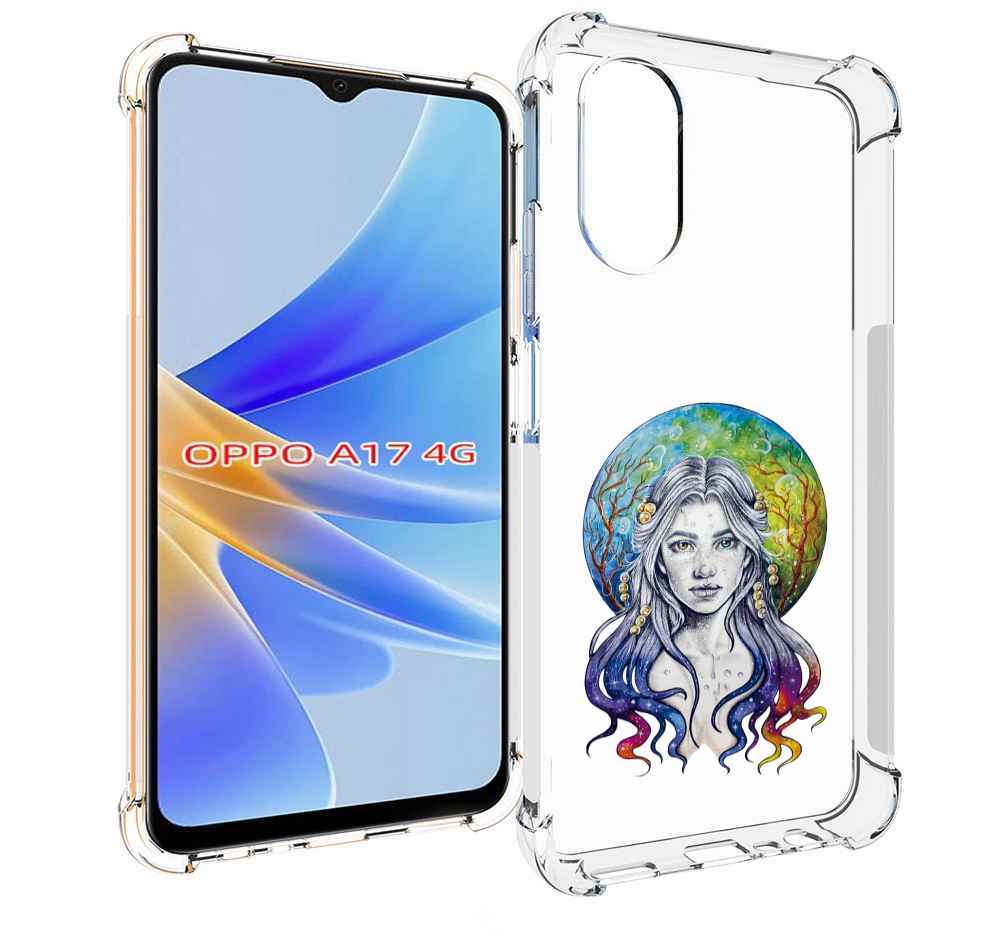 

Чехол MyPads девушка с красивыми волосами для OPPO A17, Прозрачный, Tocco