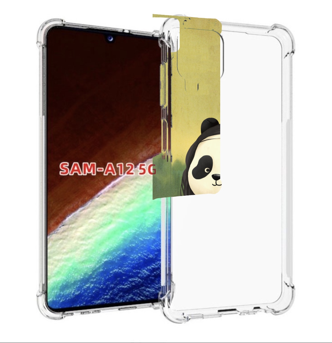 

Чехол MyPads панда монализа для Samsung Galaxy A12 (SM-A125F) 2020/21/A12 Nacho SM-A127F, Прозрачный, Tocco