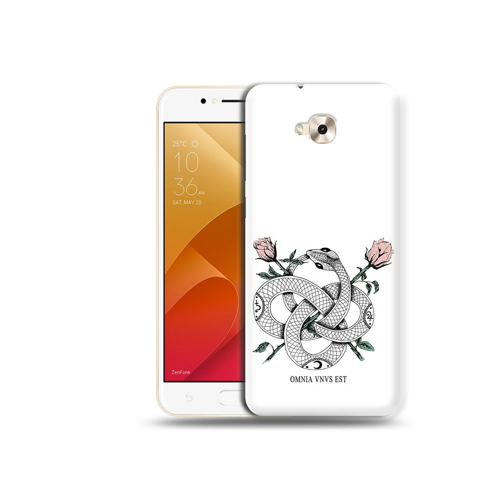

Чехол MyPads Tocco для Asus ZenFone Live (ZB501KL) нарисованная змея абстракция, Tocco