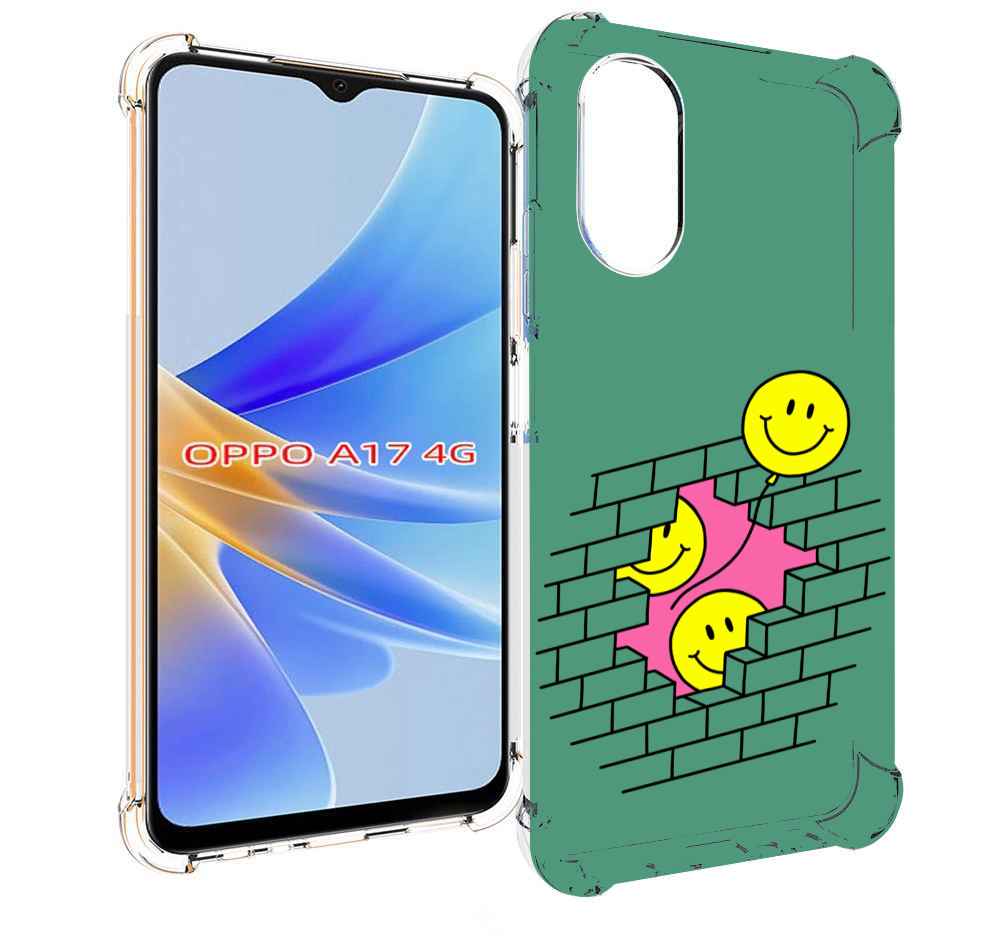 

Чехол MyPads шарики в стене для OPPO A17, Прозрачный, Tocco