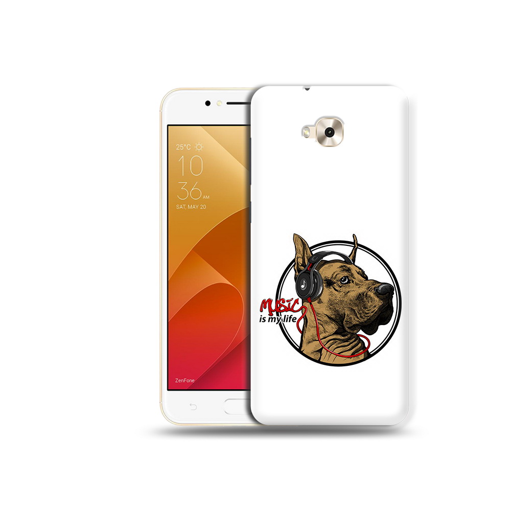 

Чехол MyPads Tocco для Asus ZenFone Live (ZB501KL) музыкальная собака (PT109094.653.490), Tocco