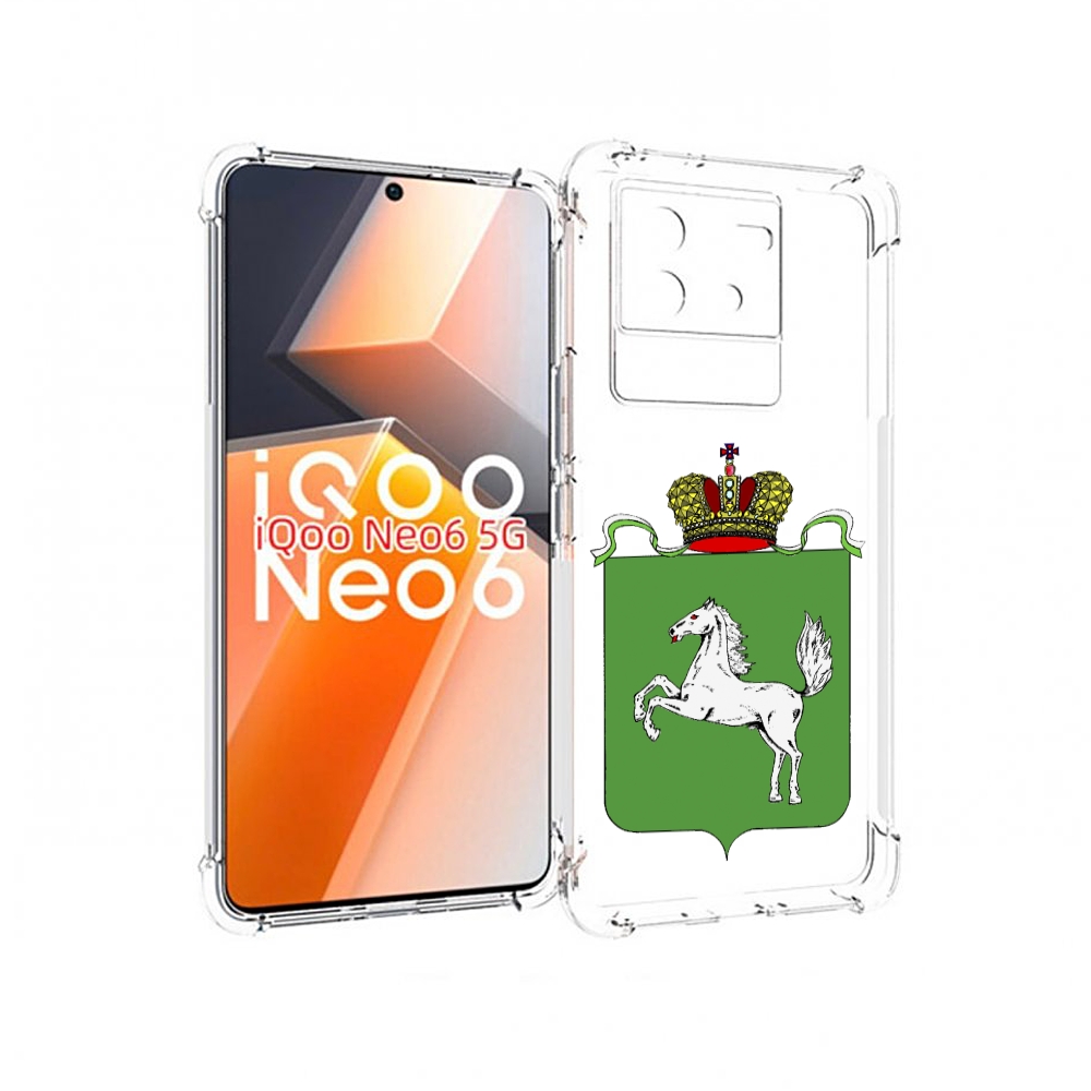 

Чехол MyPads герб томская область для Vivo iQoo Neo 6 5G, Прозрачный, Tocco