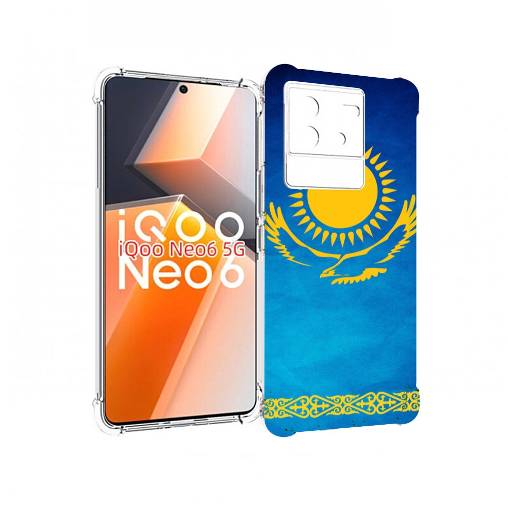 

Чехол MyPads герб и флаг казахстана для Vivo iQoo Neo 6 5G, Прозрачный, Tocco