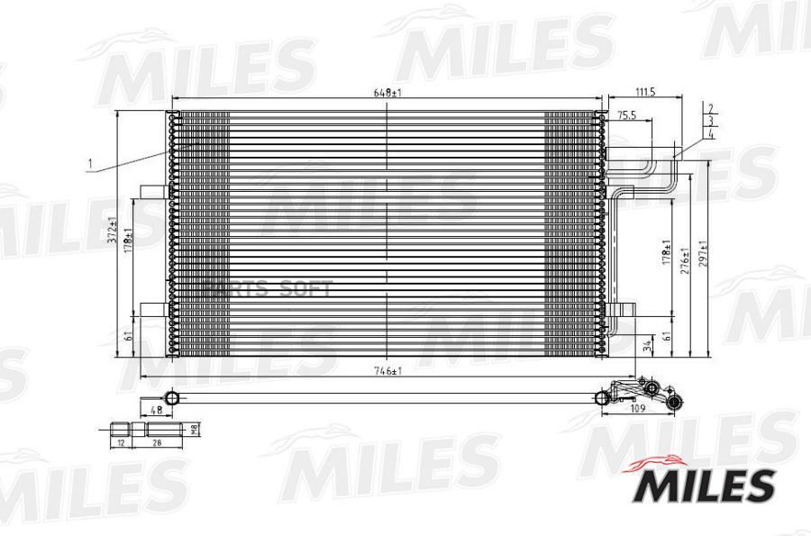 

Радиатор Кондиционера Miles Accb000 Ford Focus Ii/C-Max 1.6-2.0/1.6-2.0 Tdci 04- Miles арт