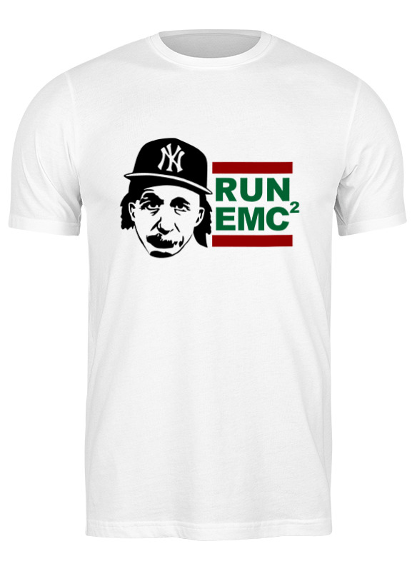 

Футболка мужская Printio Run emc белая S, Белый, Run emc
