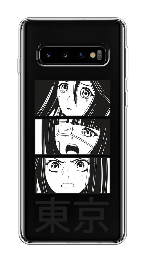 

Чехол на Samsung Galaxy S10 "Tokyo girls", Белый;черный;прозрачный, 27050-1