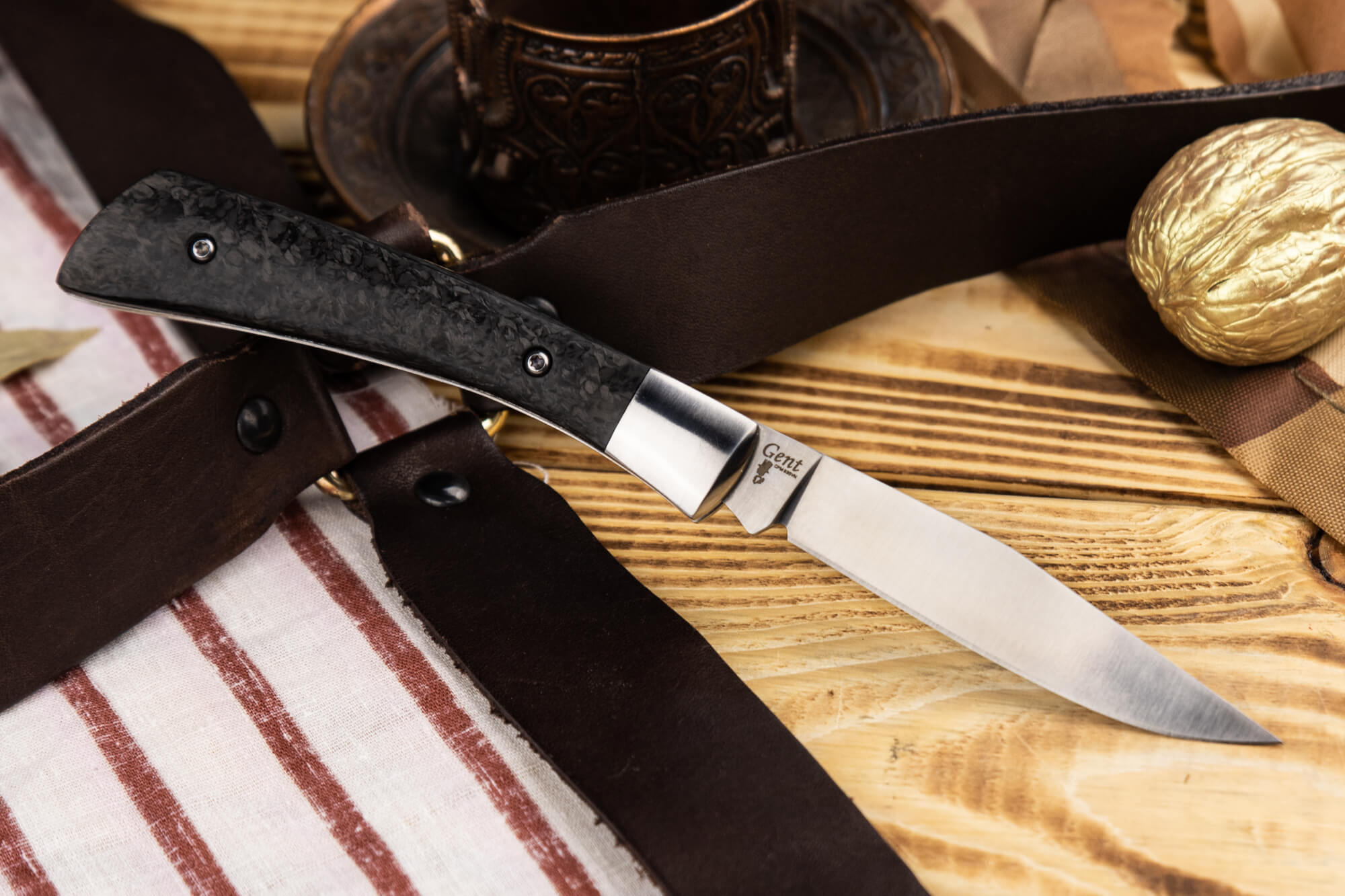 

Туристический нож Kizlyar Supreme Gent CPM S35VN Черный 181мм, Gent CPM S35VN