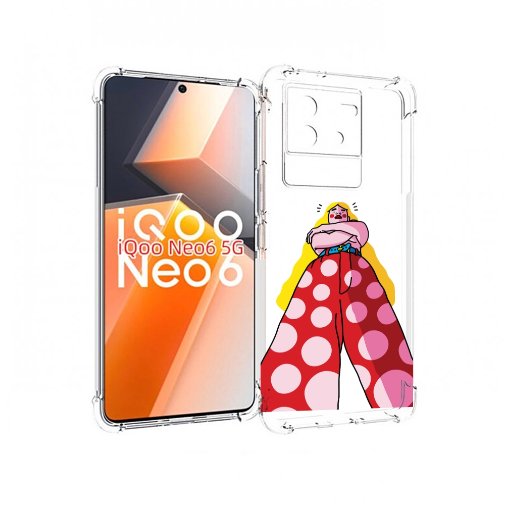 

Чехол MyPads высокая-девушка для Vivo iQoo Neo 6 5G, Прозрачный, Tocco
