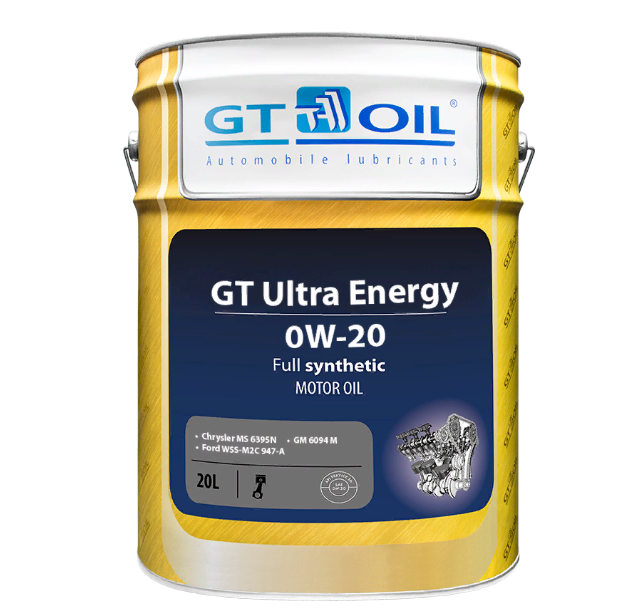 фото Масло моторное синтетическое gt ultra energy 0w20 api sn/gf-5 20л gt oil