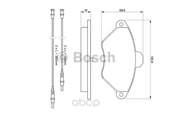 

Тормозные колодки Bosch дисковые 986424278