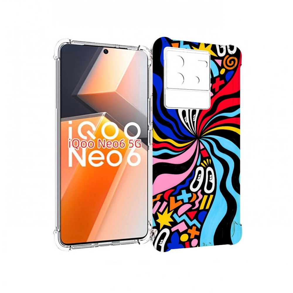 

Чехол MyPads волнистая-абстракция для Vivo iQoo Neo 6 5G, Прозрачный, Tocco