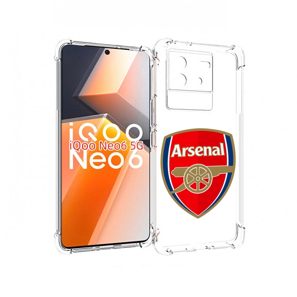 

Чехол MyPads ФК Арсенал логотип для Vivo iQoo Neo 6 5G, Прозрачный, Tocco