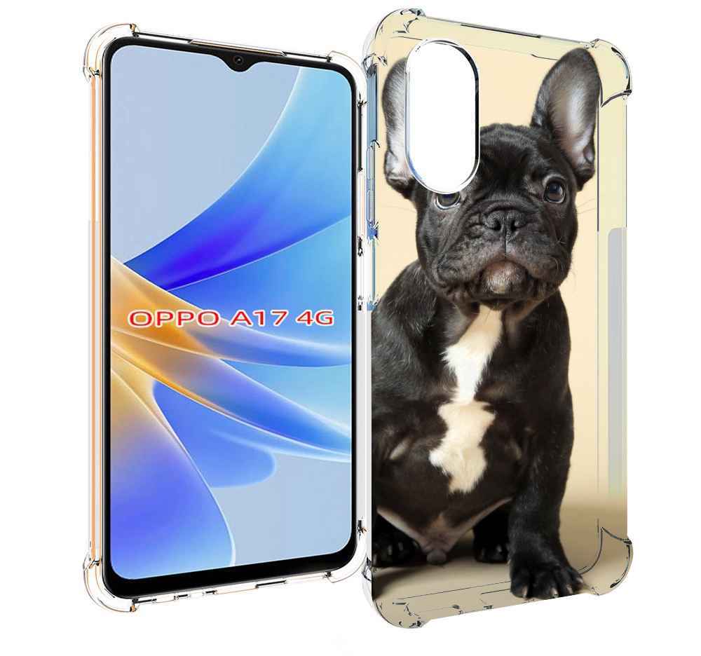 

Чехол MyPads французскии бульдог для OPPO A17, Прозрачный, Tocco