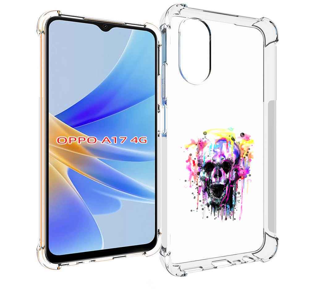 

Чехол MyPads граффити череп для OPPO A17, Прозрачный, Tocco