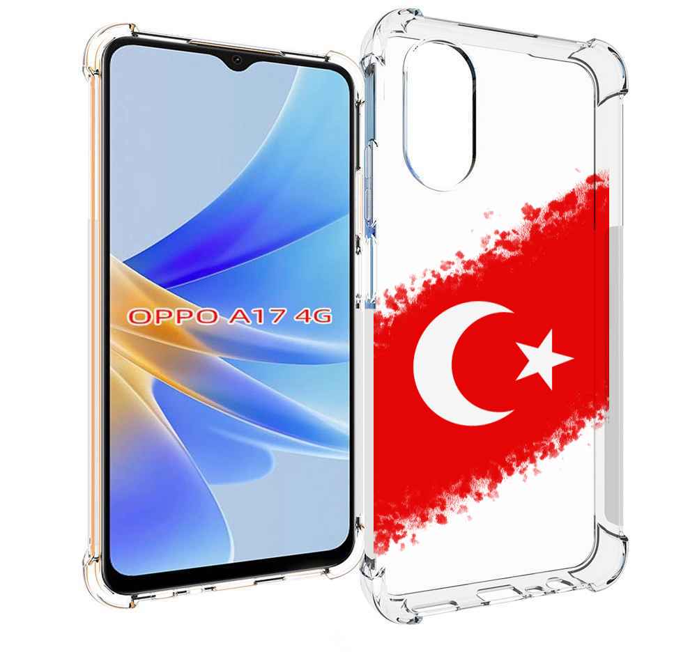 

Чехол MyPads флаг Турции для OPPO A17, Прозрачный, Tocco