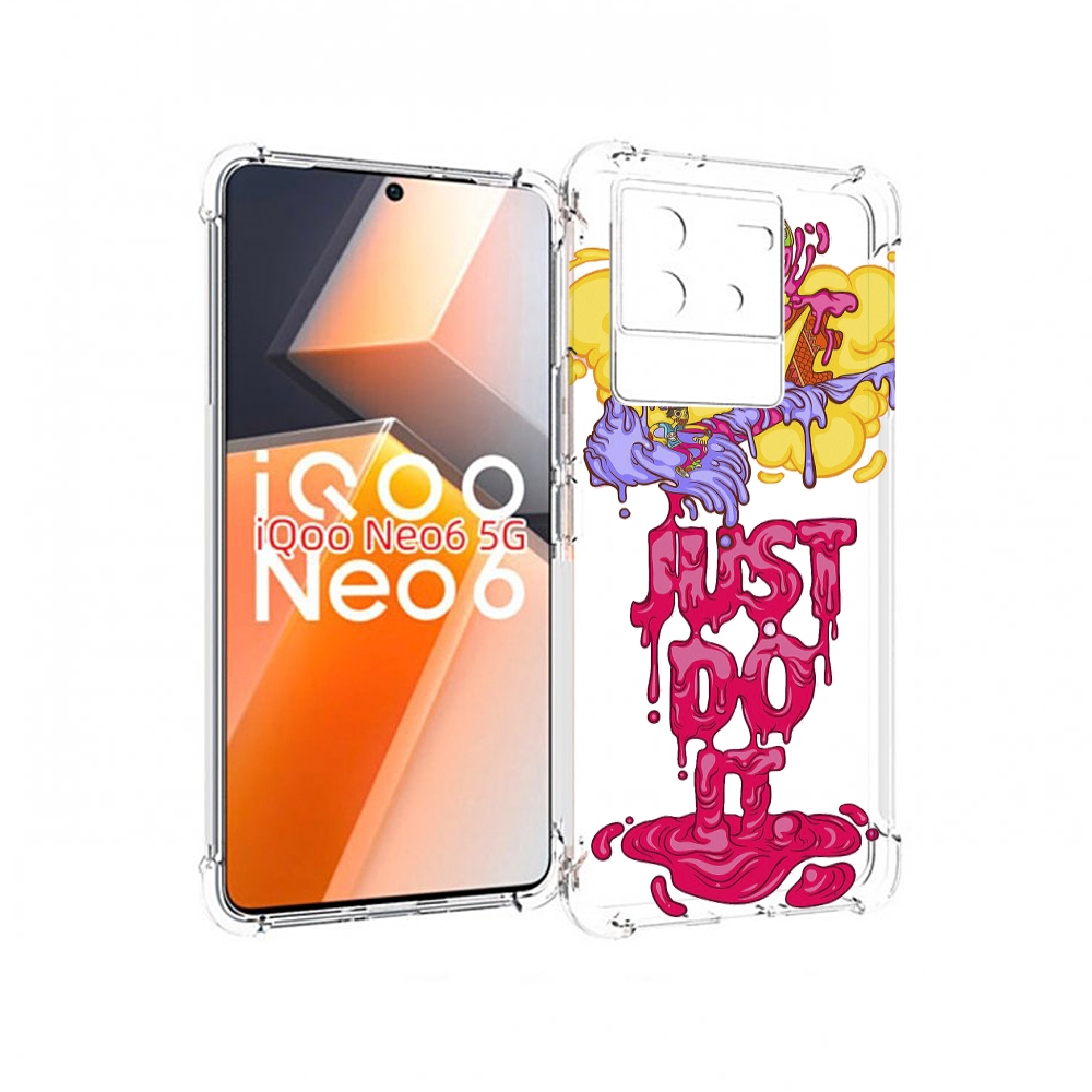 

Чехол MyPads вкусный найк для Vivo iQoo Neo 6 5G, Прозрачный, Tocco