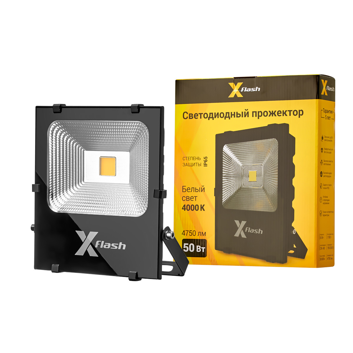 фото Прожектор led x-flash xf-fl-cob-50w-4000k