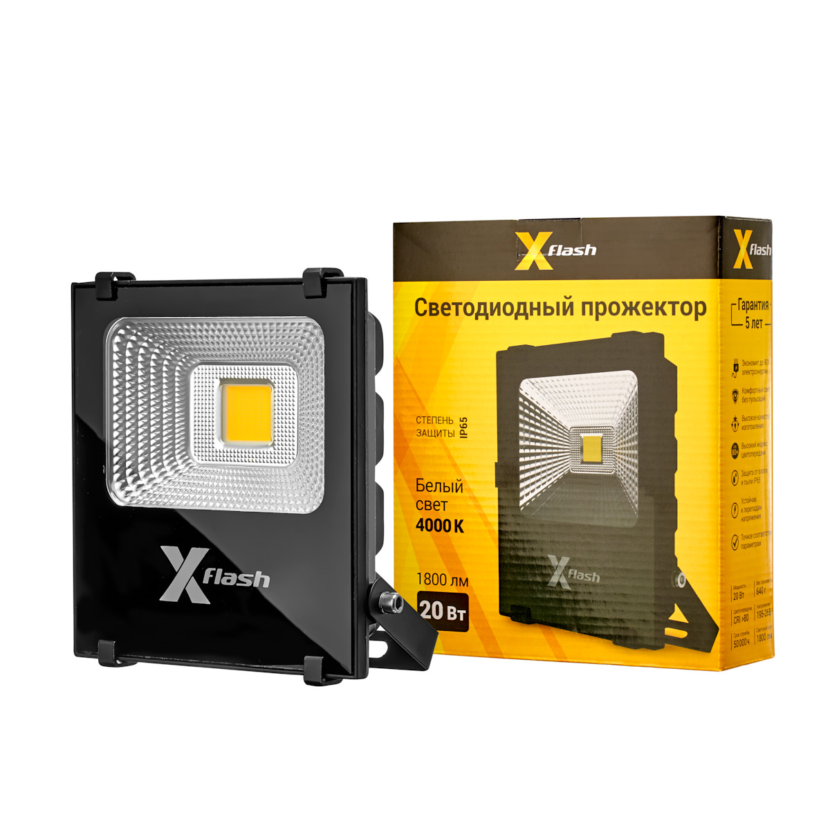 фото Прожектор led x-flash xf-fl-cob-20w-4000k