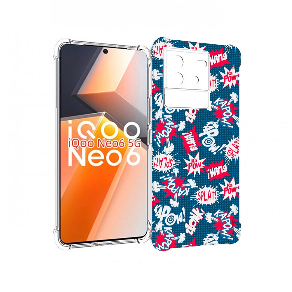 

Чехол MyPads взрывной-принт для Vivo iQoo Neo 6 5G, Прозрачный, Tocco