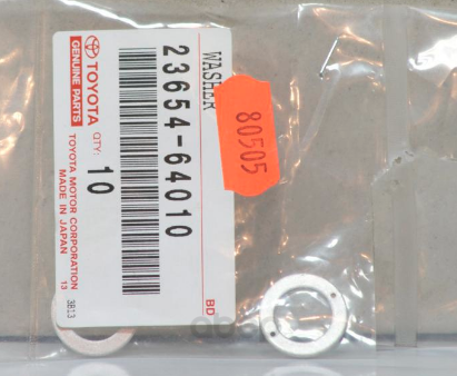 

Шайба топливной форсунки (обратки) toyota 23654-64010 TOYOTA 23654-64010