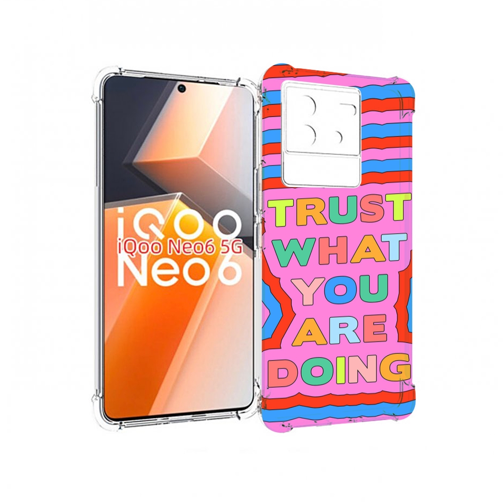 

Чехол MyPads верь-в-то-что-ты-делаешь для Vivo iQoo Neo 6 5G, Прозрачный, Tocco