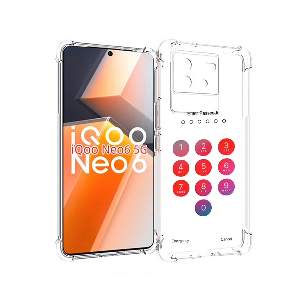 

Чехол MyPads введите-пароль для Vivo iQoo Neo 6 5G, Прозрачный, Tocco