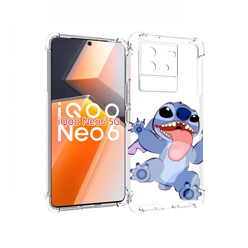 

Чехол MyPads большой-стич для Vivo iQoo Neo 6 5G, Прозрачный, Tocco