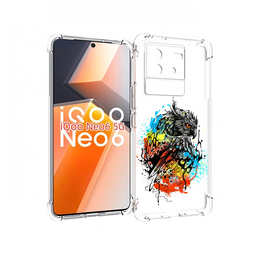 

Чехол MyPads Творческая сова для Vivo iQoo Neo 6 5G, Прозрачный, Tocco