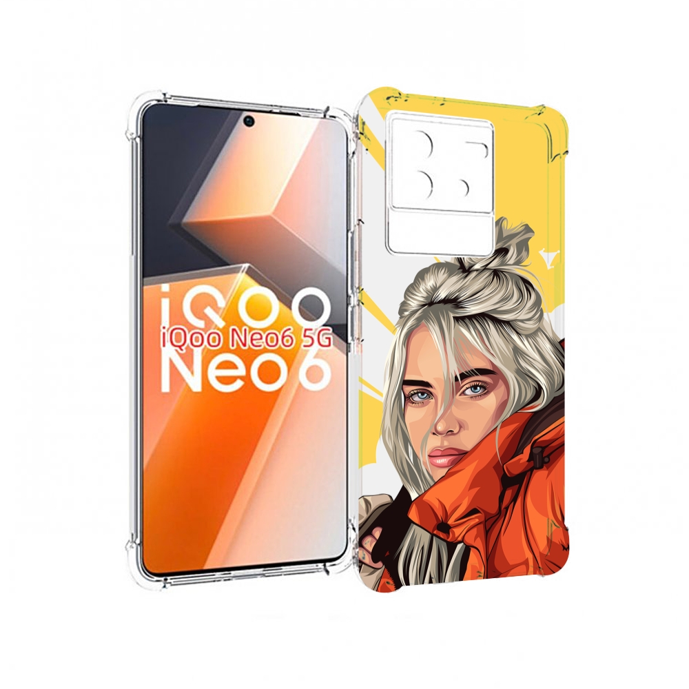

Чехол MyPads билли-айлиш-в-куртке для Vivo iQoo Neo 6 5G, Прозрачный, Tocco