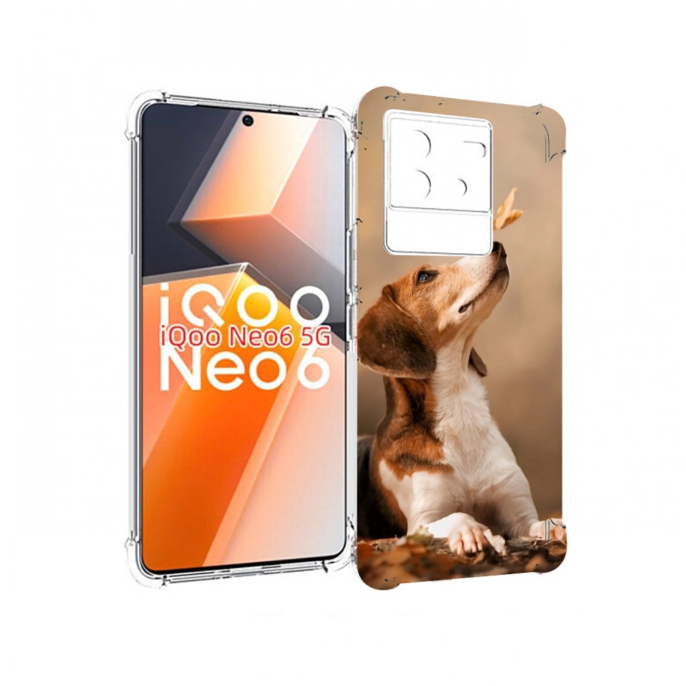 

Чехол MyPads бигль-собака для Vivo iQoo Neo 6 5G, Прозрачный, Tocco
