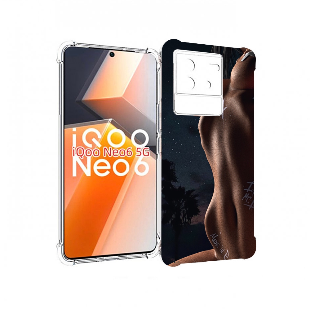 

Чехол MyPads белые-татуировки-на-теле для Vivo iQoo Neo 6 5G, Прозрачный, Tocco