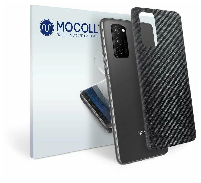 Защитная пленка MOCOLL для корпуса КАРБОН (Carbon Fiber Black) черная