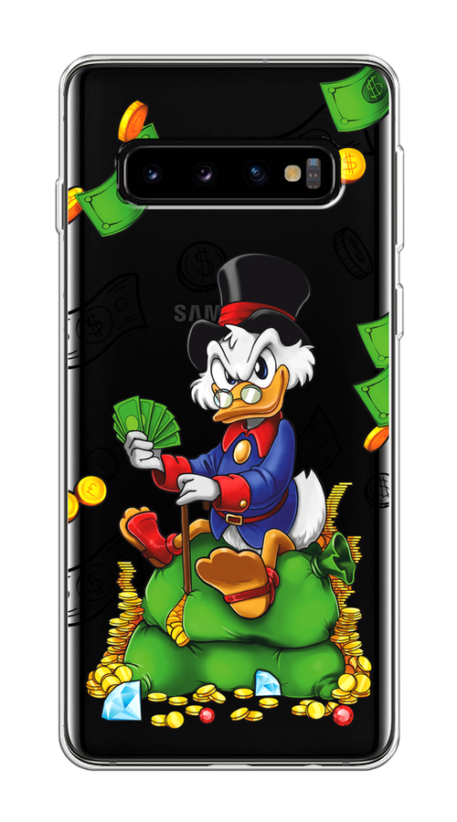 

Чехол на Samsung Galaxy S10 "Scrooge Richness", Черный;синий;зеленый, 27050-1
