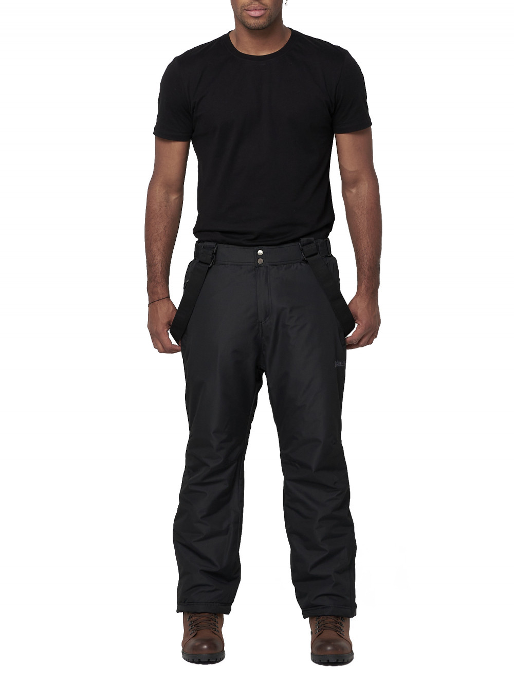 Полукомбинезон брюки горнолыжные мужские AD66414Ch черного цвета, 58