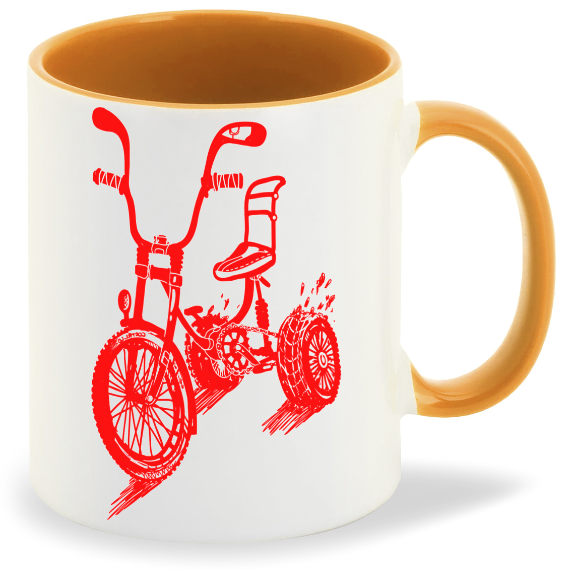 фото Кружка coolpodarok иллюстрация красный велосипед