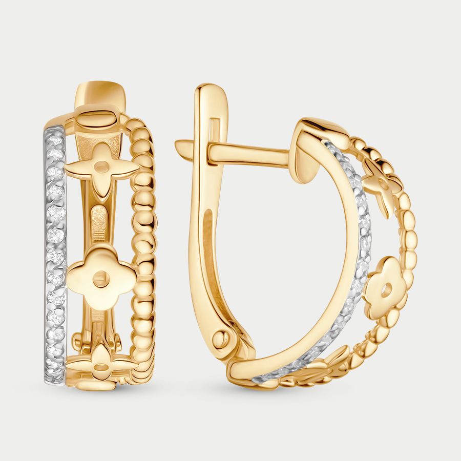 

Серьги из золота с фианитом GOLD CENTER С4832л, С4832л