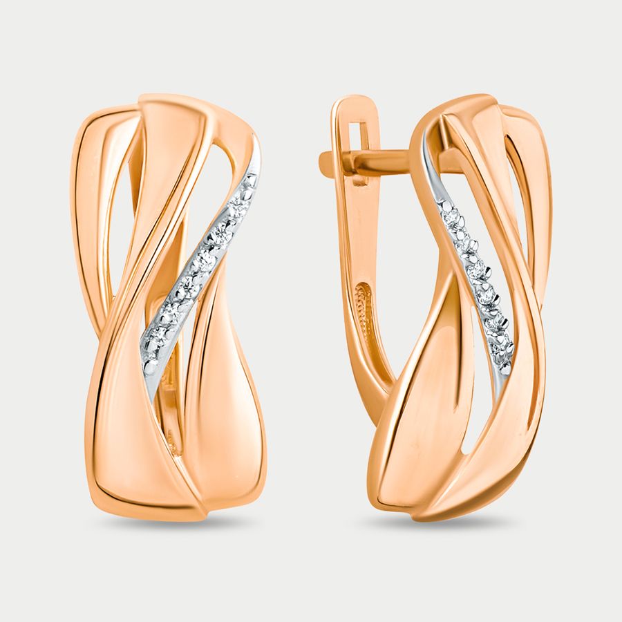 

Серьги из золота с фианитом GOLD CENTER 022332-1102, 022332-1102