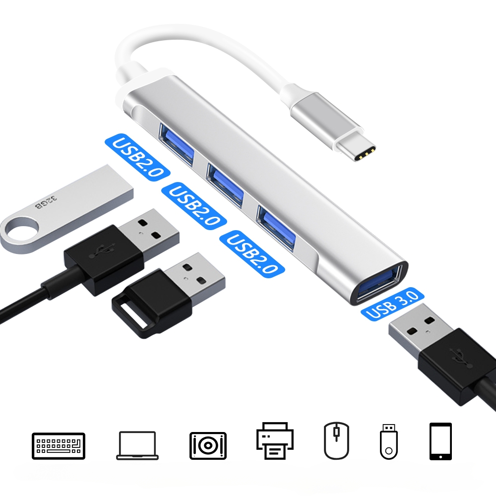 

Разветвитель для компьютера ArcanaTech (typec-hub-4-usb)