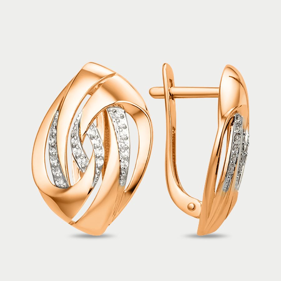

Серьги из золота с фианитом GOLD CENTER 012442-1102, 012442-1102